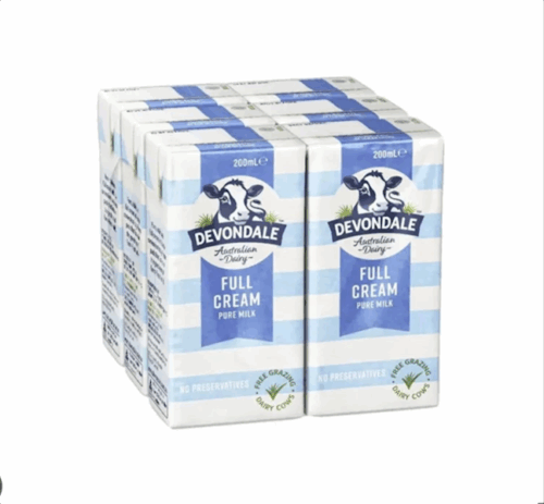 Sữa Tươi Devondale Nguyên Kem Lốc 6 Hộp 200ml - Lốc