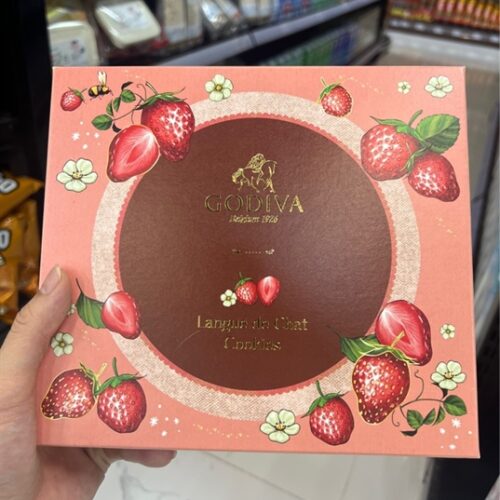 Bánh Languae De chat cookie dâu - Hộp