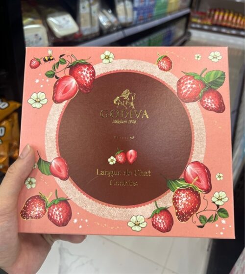 Bánh Languae De chat cookie dâu - Hộp
