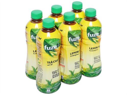 Nước trà chanh xả FUZE TEA 450ml x24 - Chai