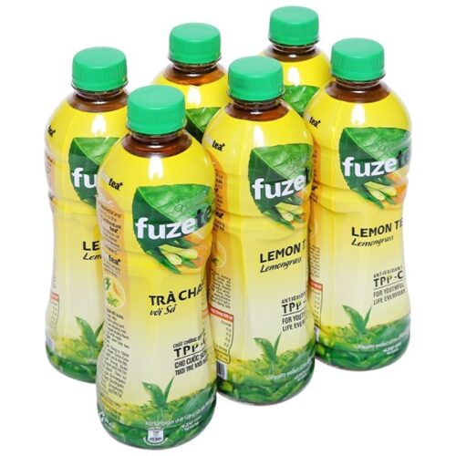 Nước trà chanh xả FUZE TEA 450ml x24 - Chai