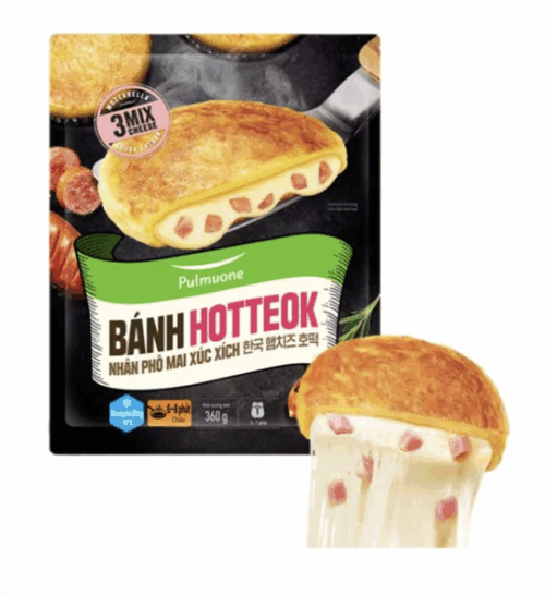 Bánh HOTTEOK nhân phô mai xúc xích 360g