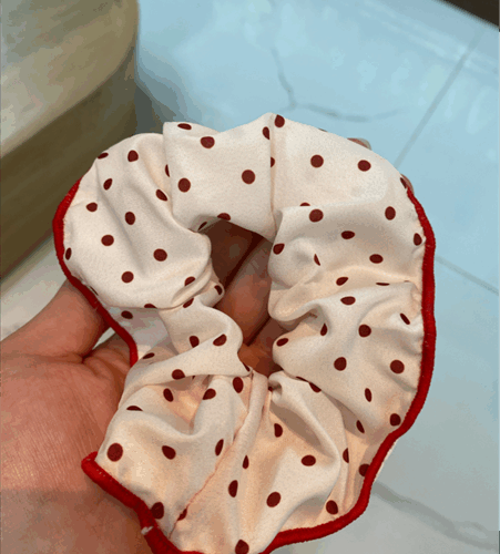 Dây buộc tóc turban chấm bi sắc màu - Cái