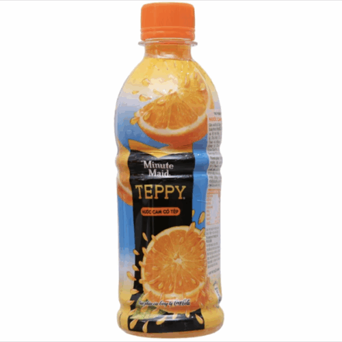 Nước cam ép Teppy 327ml - Chai
