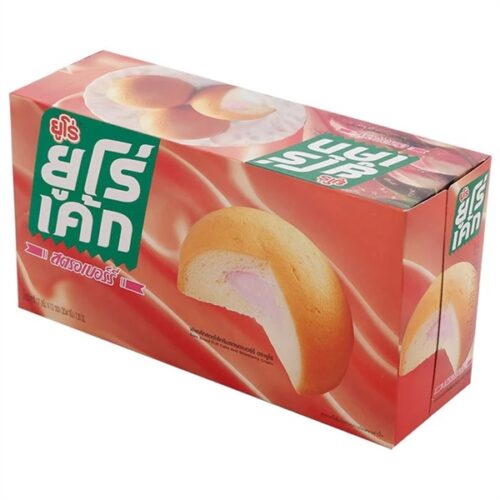 Bánh trứng Thái EUROCAKE vị Dâu 204g - Hộp
