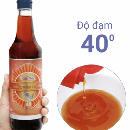 Nước mắm Hạnh Phúc 40 độ 500ml - Chai