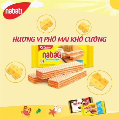 Bánh Nabati kem xốp phô mai 110g - Gói