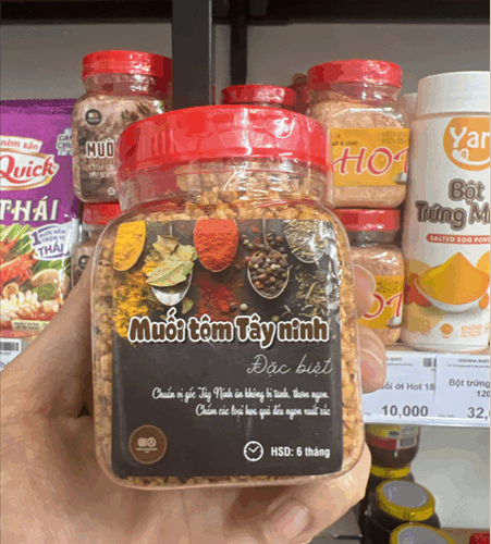 Muối tôm Tây Ninh 200G - Hộp