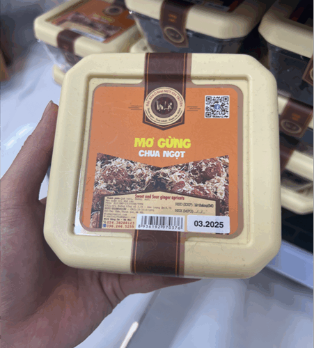 Mơ gừng chua ngọt 350g - Hộp