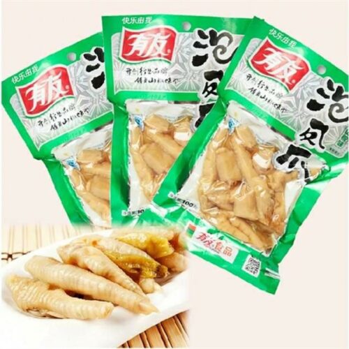 Chân gà muối ớt xanh Yuyu gói 100g - Gói