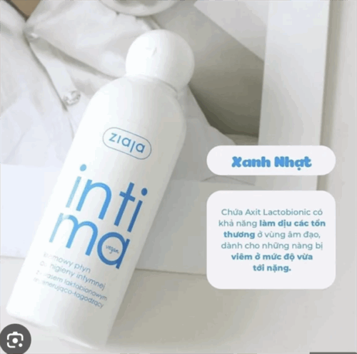INTIMA ZIAJA- Dung dịch vệ sinh 200ml (xanh nhạt)(bé) - Chai