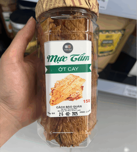 Mực tẩm ớt cay Quân Ánh 150g - Hộp