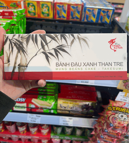 Bánh đậu xanh than tre - Hộp