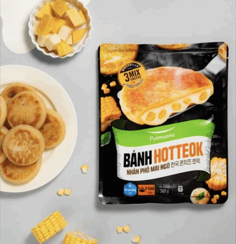Bánh HOTTEOK nhân phô mai ngô 360g - Gói