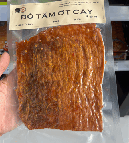 Bò tẩm ớt cay Quân Ánh 100g - Gói