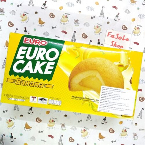 Bánh trứng Thái EUROCAKE vị Chuối 204g - Hộp