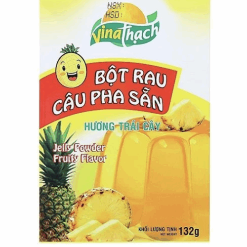 Bột rau câu pha sẵn Vinathach Hương Dứa 132G - Hộp