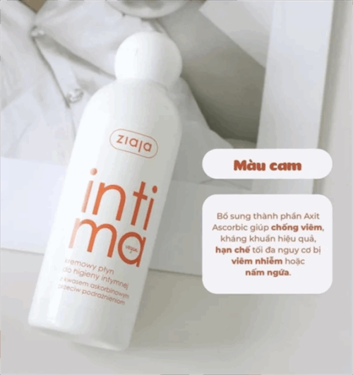 INTIMA ZIAJA- Dung dịch vệ sinh 200ml (cam)(bé) - Chai