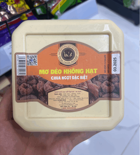 Mơ dẻo không hạt chua ngọt 350g - Hộp